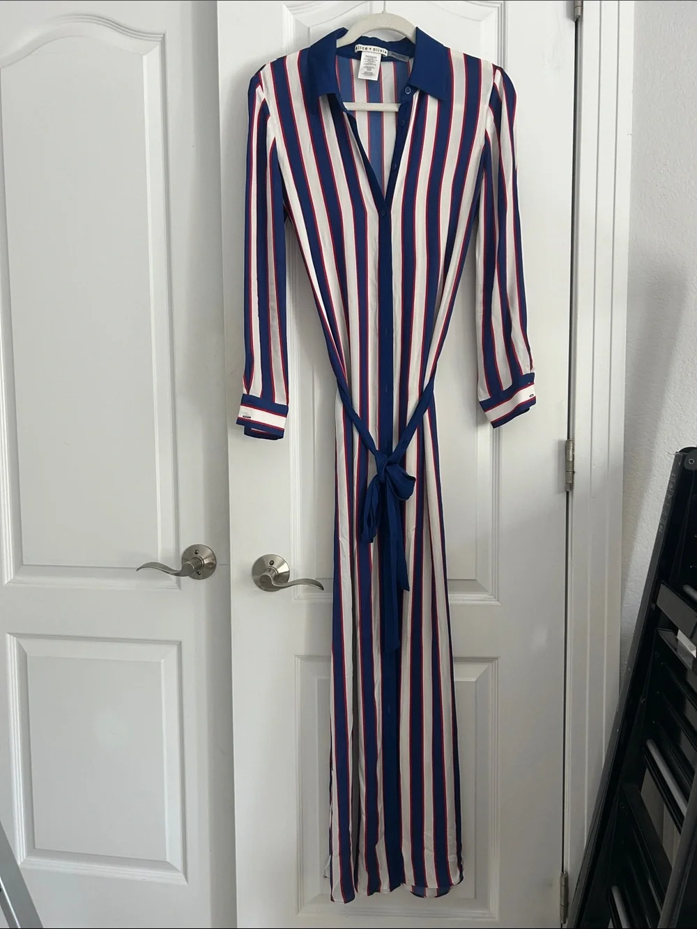 Alice and Olivia Chassidy maxi shirt dress
